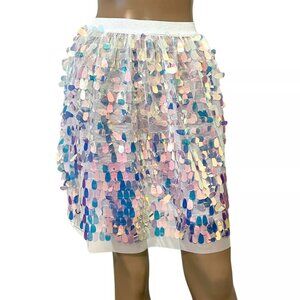 Cat & Jack Girl rainbow sequin skirt size L (10-12)